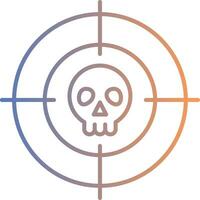 Targeted Line Gradient Icon vector