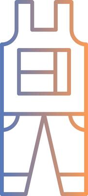 Overalls Line Gradient Icon