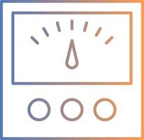 Voltage Indicator Line Gradient Icon vector