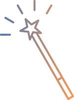 Magic Wand Line Gradient Icon vector