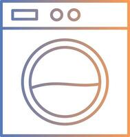 Laundry Machine Line Gradient Icon vector