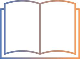 Art Book Line Gradient Icon vector