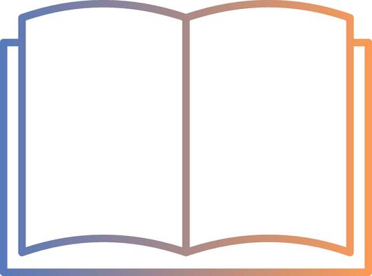 Art Book Line Gradient Icon