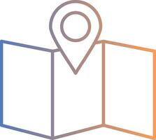 Site Map Line Gradient Icon vector
