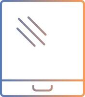 Tablet Line Gradient Icon vector