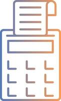 Point Of Sale Line Gradient Icon vector