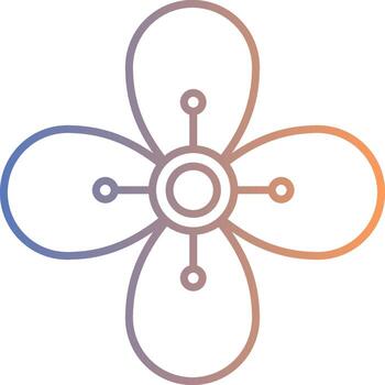 Pear Line Gradient Icon vector