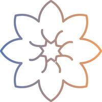 Amaryllis Line Gradient Icon vector
