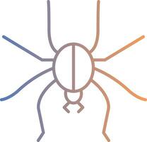 Spider Line Gradient Icon vector