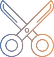 scissor Line Gradient Icon vector