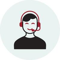 Customer Service Agent  Vector Icon