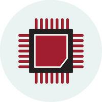 icono de vector de cpu