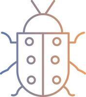 Bug Line Gradient Icon vector