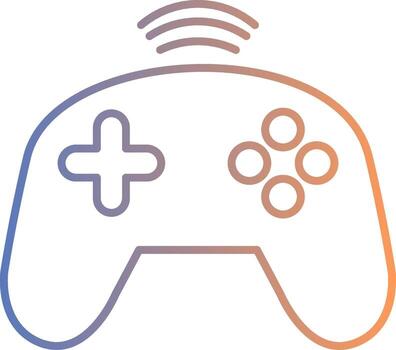 Controller Line Gradient Icon vector