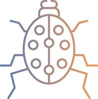 Beetle Line Gradient Icon vector