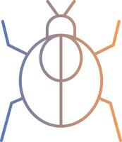 Cockroach Line Gradient Icon vector