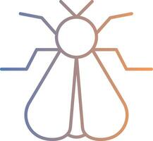 Moth Line Gradient Icon vector