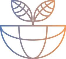 Ecosystem Line Gradient Icon vector