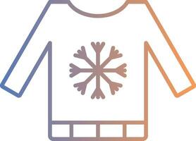 Sweater Line Gradient Icon vector