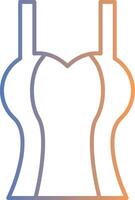 Tanktop Line Gradient Icon vector