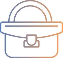 Handbag Line Gradient Icon vector