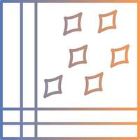 Handkerchief Line Gradient Icon vector
