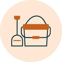 Sand bucket Vector Icon