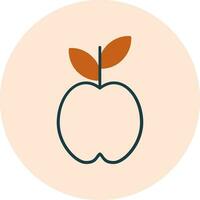 icono de vector de manzana