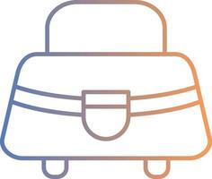 Purse Line Gradient Icon vector