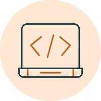 icono de vector de codificación web