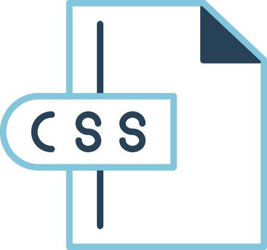 icono de vector de archivo css