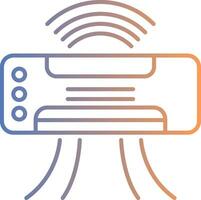 Air Conditioner Line Gradient Icon vector