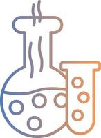 Laboratory Line Gradient Icon vector