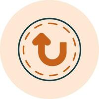 U Turn Vector Icon