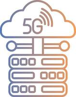 Networking Line Gradient Icon vector