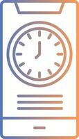 Time Line Gradient Icon vector