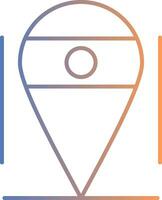 Location Line Gradient Icon vector