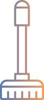 Floor Mop Line Gradient Icon vector
