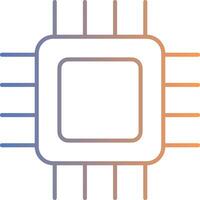 Cpu Line Gradient Icon vector