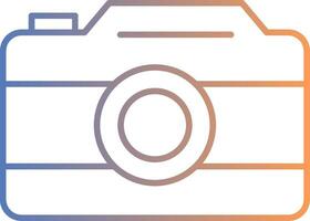 Photo Camera Line Gradient Icon vector