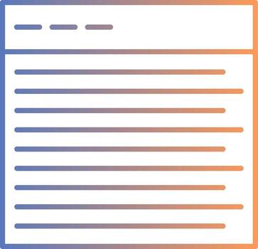 Web Line Gradient Icon vector