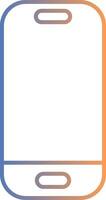 Smartphone Line Gradient Icon vector