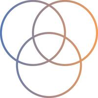 Diagram Line Gradient Icon vector