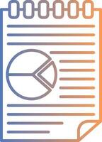 Accounting Line Gradient Icon vector