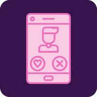 Dating App Vector Icon
