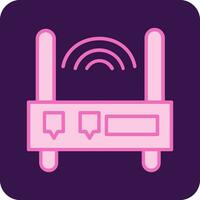 icono de vector de enrutador wifi