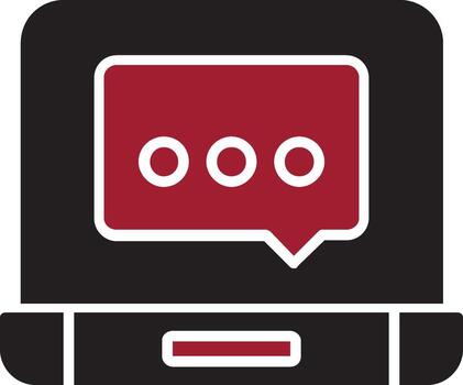 icono de vector de mensaje