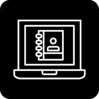 Laptop User Vector Icon