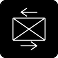 enviar icono de vector de correo