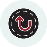 U Turn Vector Icon